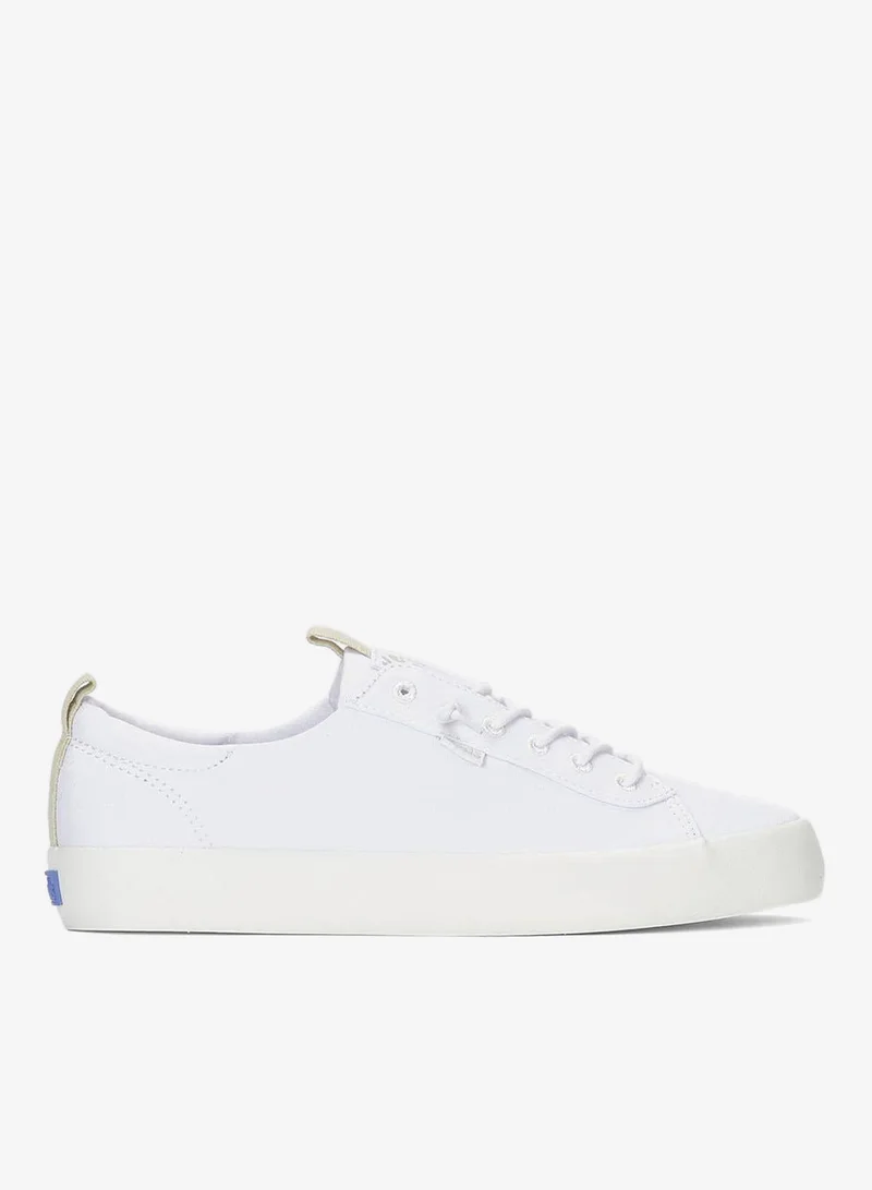 كيدز ك سنيكرز نسائي قماش كاجوال أبيض